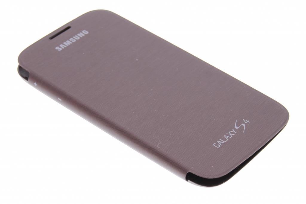 Image of originele Flip Cover voor de Samsung Galaxy S4 - bruin