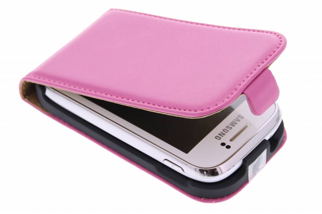 Image of Roze luxe flipcase voor de Samsung Galaxy Young