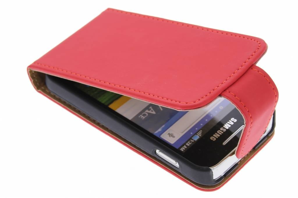 Image of Rode classic flipcase voor de Samsung Galaxy Ace