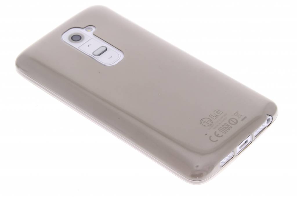 Image of Grijs ultra thin transparant TPU hoesje voor de LG G2