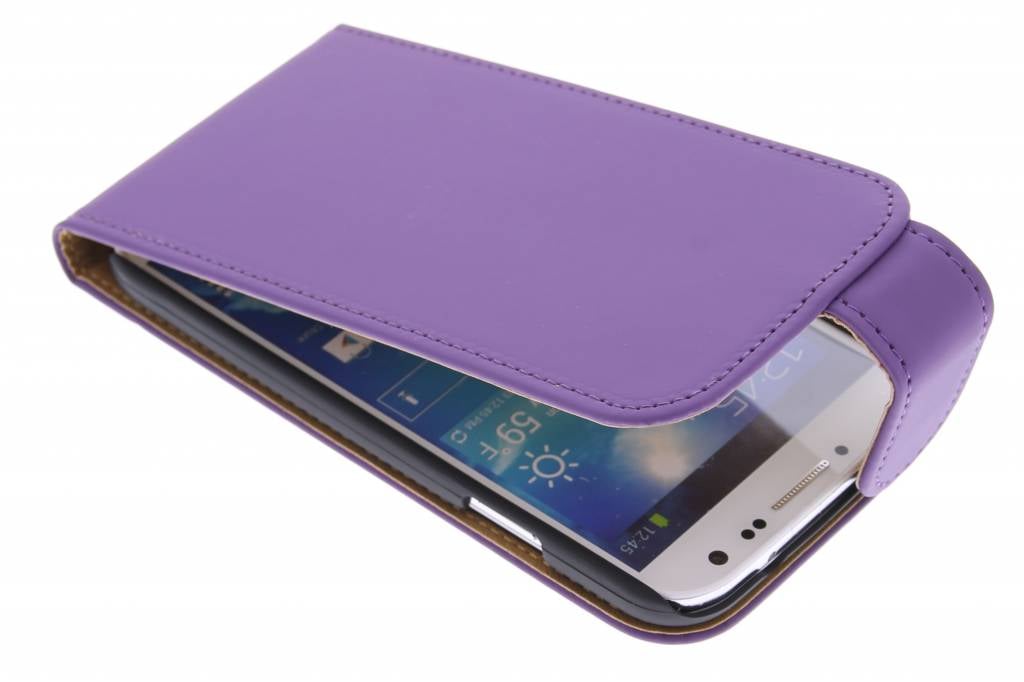 Image of Paarse classic flipcase voor Samsung Galaxy S4