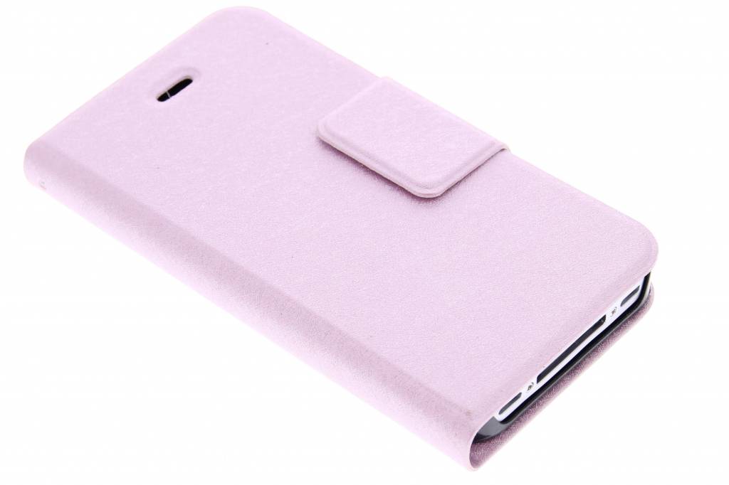 Image of Roze glanzende elegante booktype hoes voor de iPhone 4 / 4s