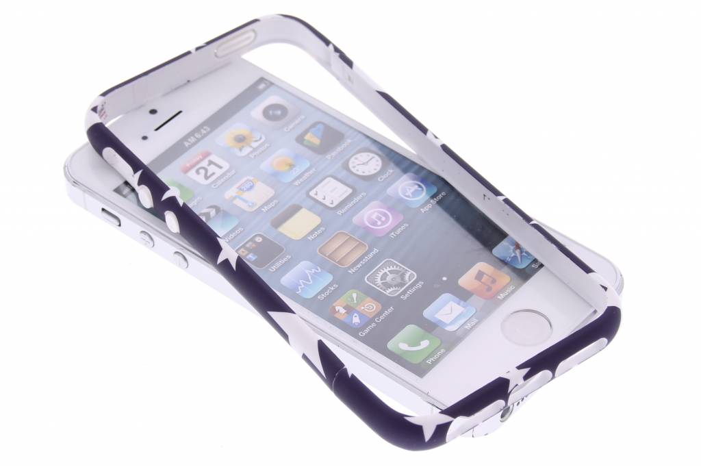 Image of Donkerblauw sterren design bumper voor de iPhone 5 / 5s / SE