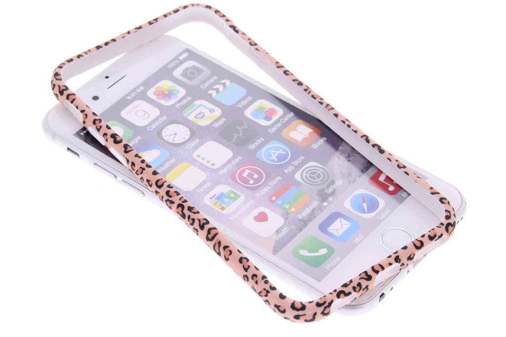 Image of Roze cheetah design bumper voor de iPhone 6 / 6s