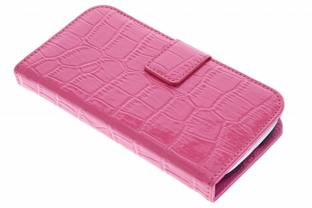 Image of Fuchsia krokodil booktype hoes voor de Samsung Galaxy S3 / Neo