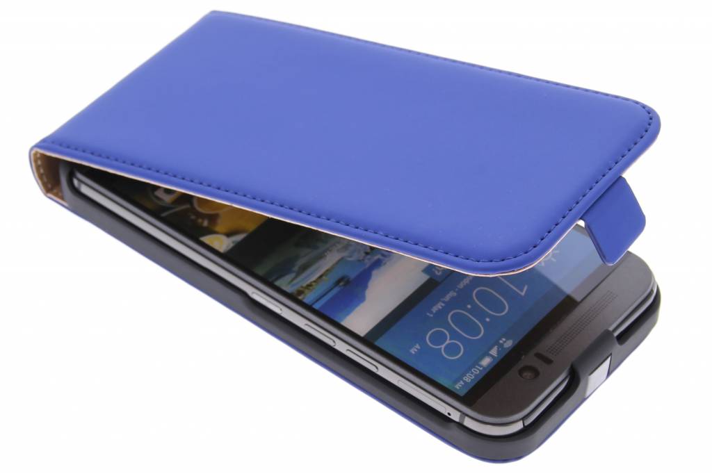 Image of Mobiparts Premium Flip Case HTC One M9 Blue