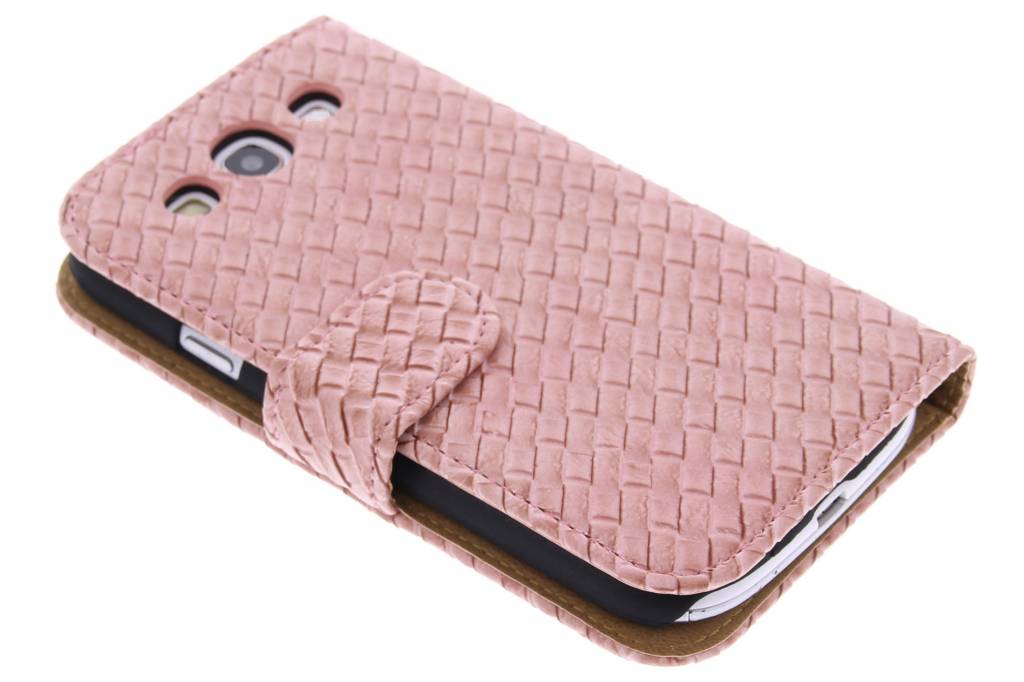 Image of Roze geweven booktype hoes voor de Samsung Galaxy S3 / Neo