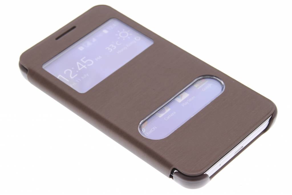 Image of Bruine slim booktype hoes voor de Samsung Galaxy Core 2