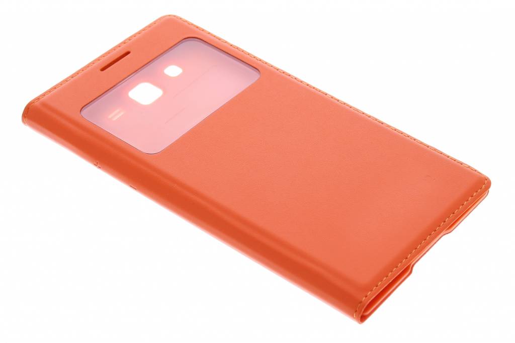 Image of Oranje flipcover met venster voor de Samsung Galaxy Grand 2