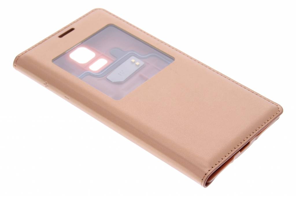 Image of Metallic koper flipcover met venster voor de Samsung Galaxy S5 Mini