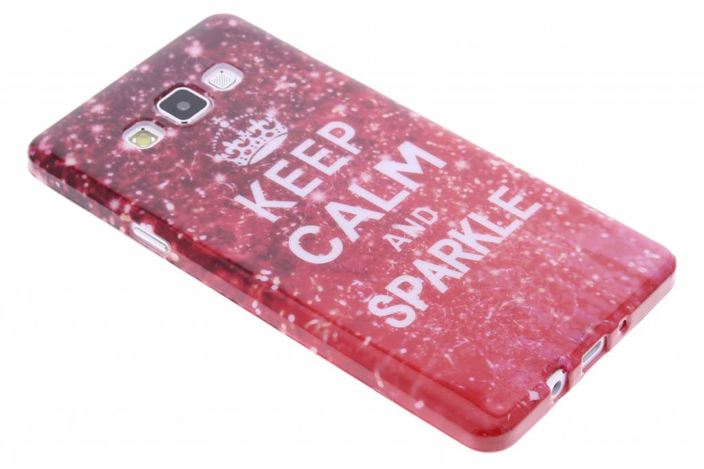 Image of Keep calm and Sparkle design TPU siliconen hoesje voor de Samsung Galaxy A7