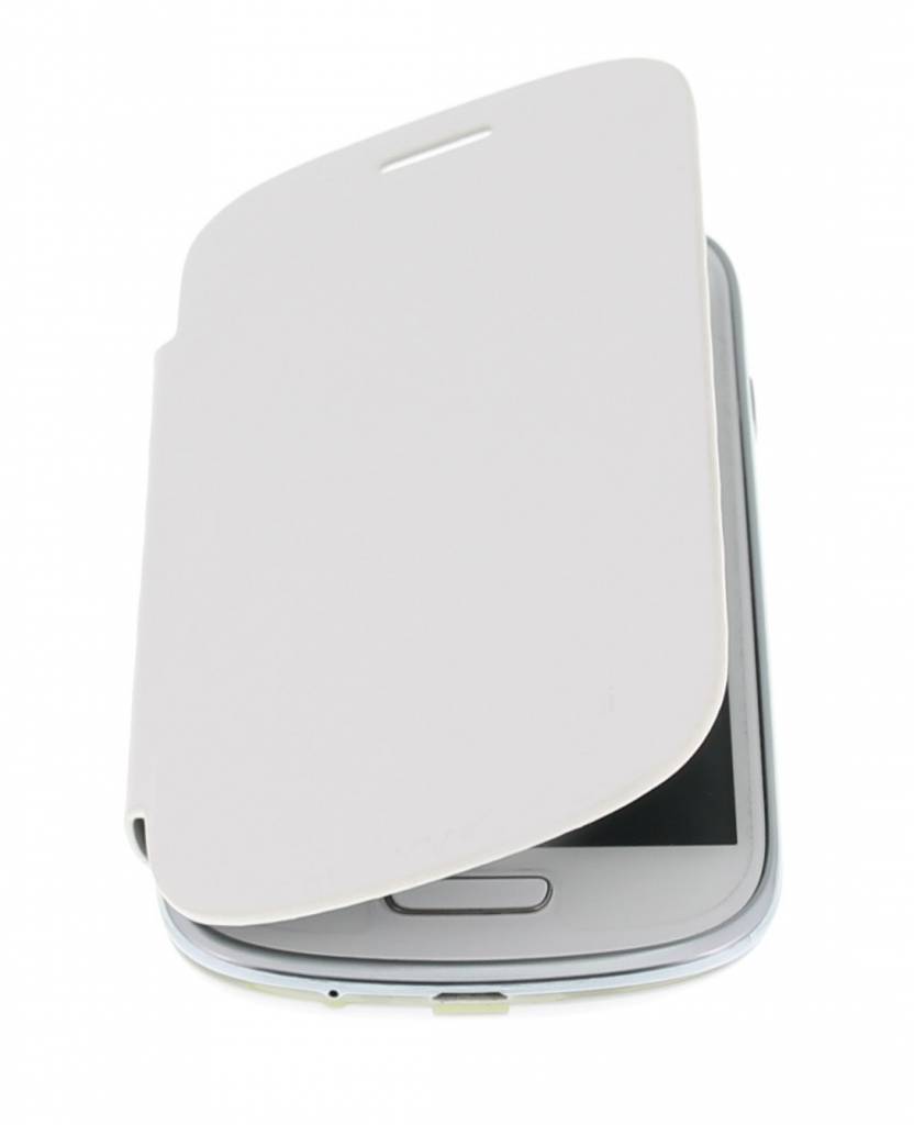 Image of Witte flipcover voor de Samsung Galaxy S3 Mini