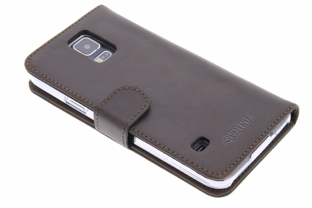 Image of Booklet Classic Luxe voor de Samsung Galaxy S5 (Plus) / Neo - Vintage Brown