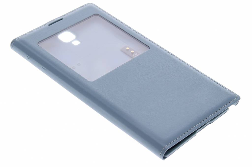 Image of Staalblauwe flipcover met venster voor de Samsung Galaxy Note 3 Neo