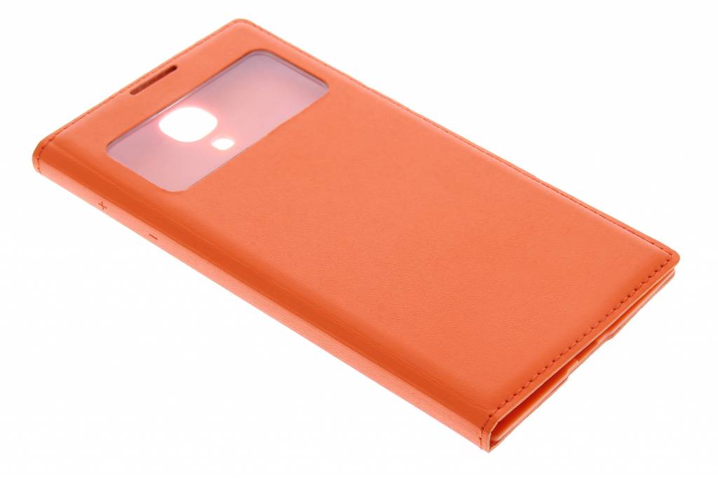 Image of Oranje flipcover met venster voor de Samsung Galaxy S4