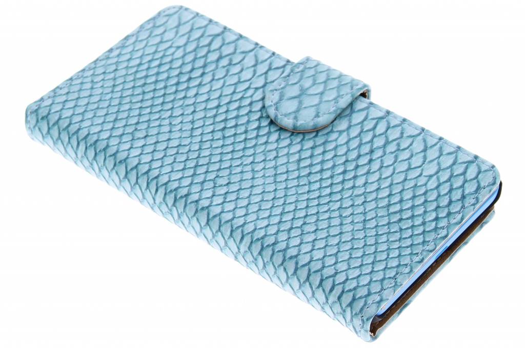 Image of Turquoise slangen booktype hoes voor de Microsoft Lumia 535