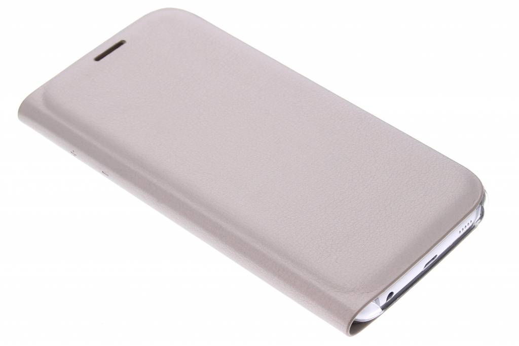 Image of Metallic goude slim booktype hoes voor de Samsung Galaxy S6