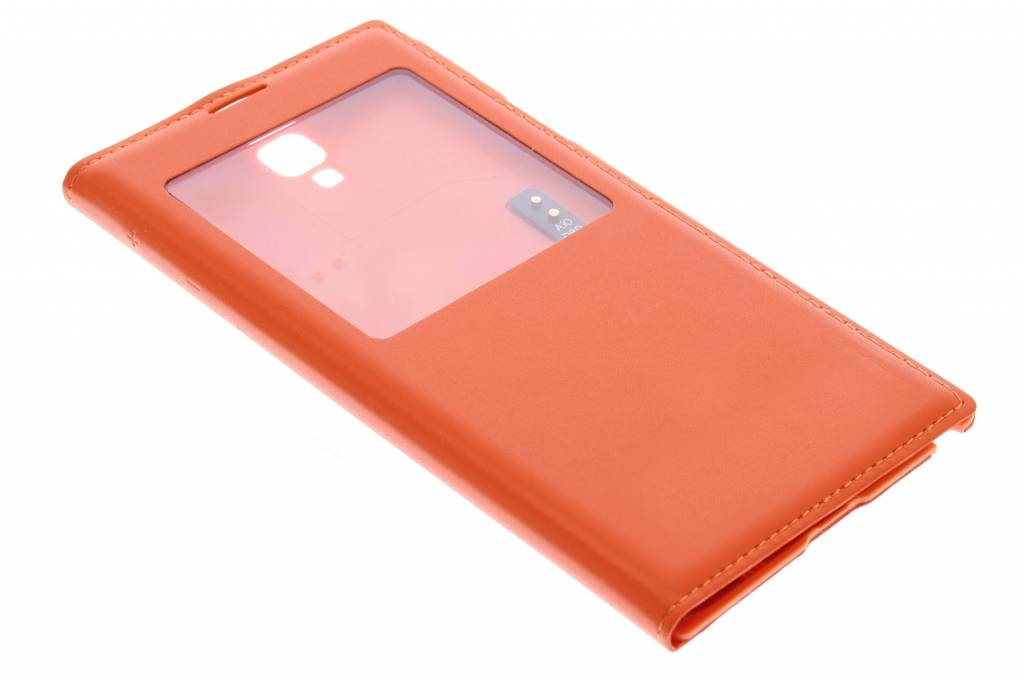 Image of Oranje flipcover met venster voor de Samsung Galaxy Note 3 Neo