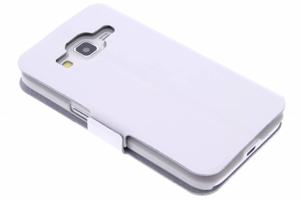 Image of Witte luxe booktype hoes voor de Samsung Galaxy Core Prime