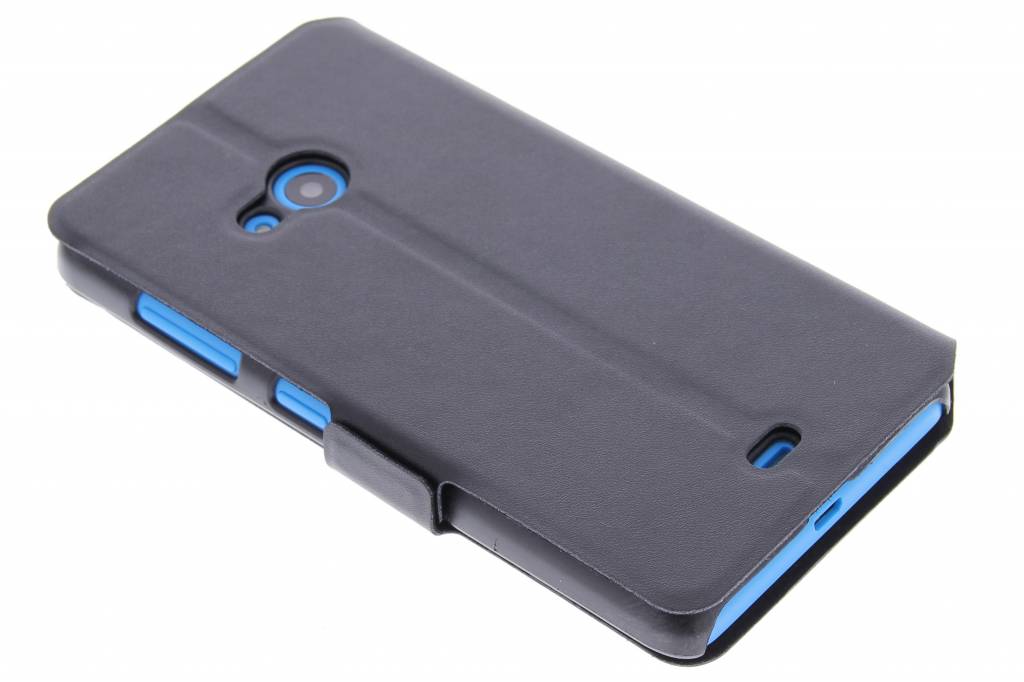 Image of Zwarte luxe booktype hoes voor de Microsoft Lumia 535