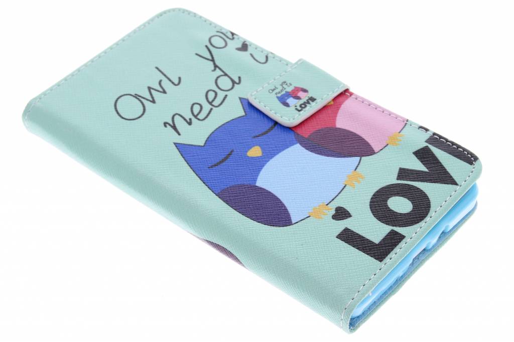 Image of Owl you need is Love design TPU booktype hoes voor de Samsung Galaxy A7