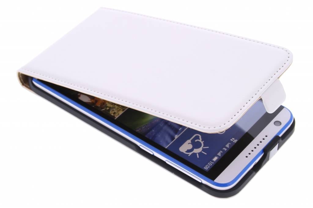 Image of Witte luxe flipcase voor de HTC Desire 820