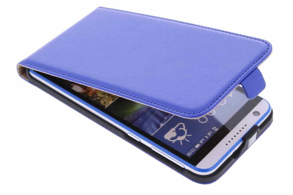 Image of Blauwe luxe flipcase voor de HTC Desire 820