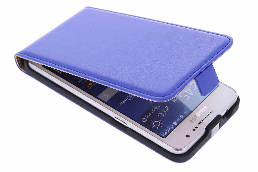 Image of Blauwe luxe flipcase voor de Samsung Galaxy Grand Prime