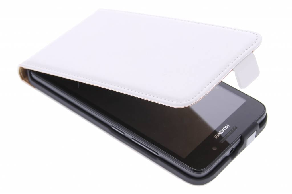 Image of Witte luxe flipcase voor de Huawei G620s