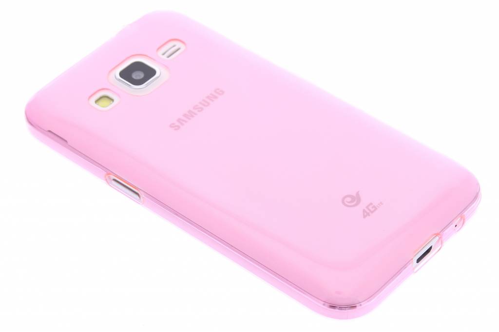 Image of Roze ultra thin transparant TPU hoesje voor de Samsung Galaxy Core Prime