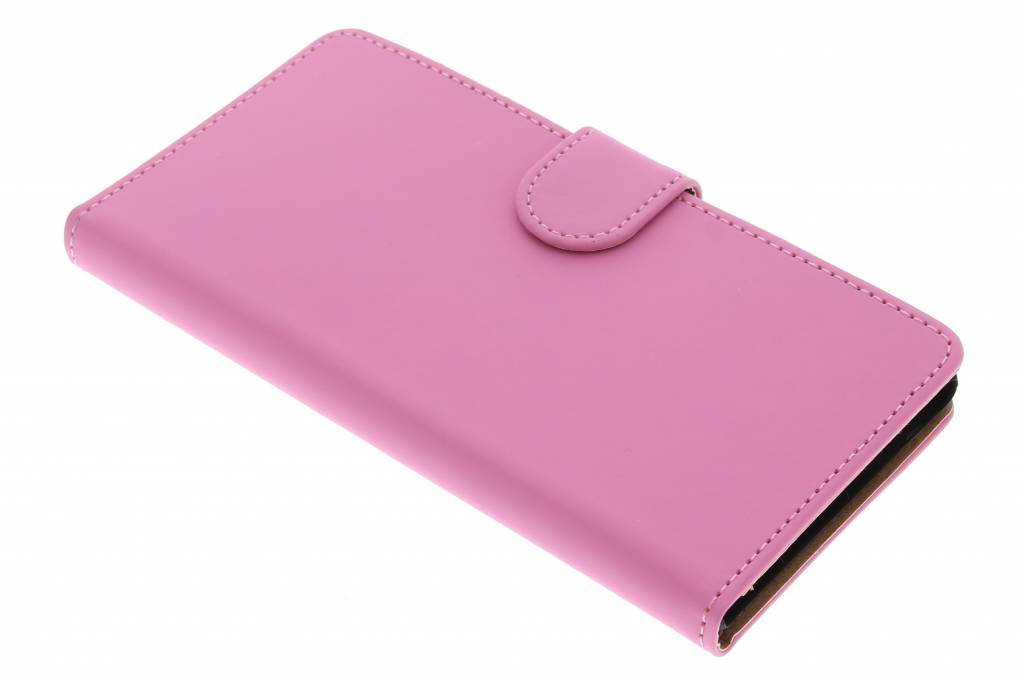 Image of Roze effen bookype hoes voor de Sony Xperia M4 Aqua