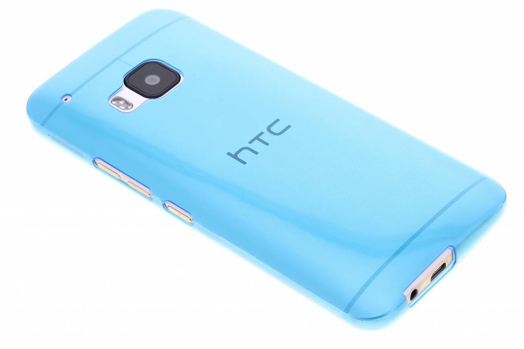 Image of Blauw ultra thin transparant TPU hoesje voor de HTC One M9