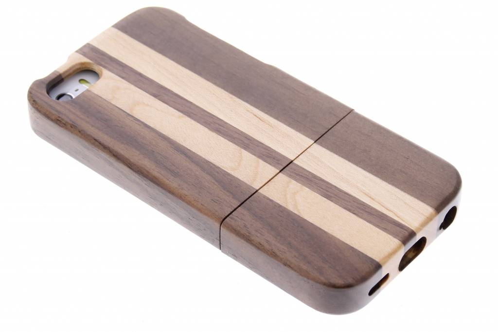 Image of Echt houten hardcase hoesje met print voor de iPhone 5 / 5s / SE