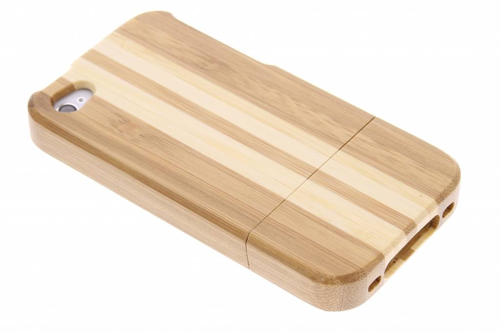 Image of Gestreepte echt houten hardcase voor de iPhone 4 / 4s