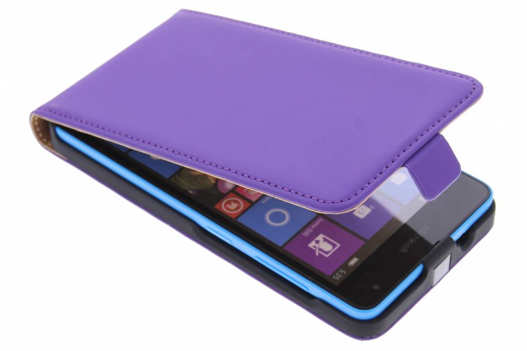 Image of Mobiparts Premium Flip Case Microsoft Lumia 535 Purple