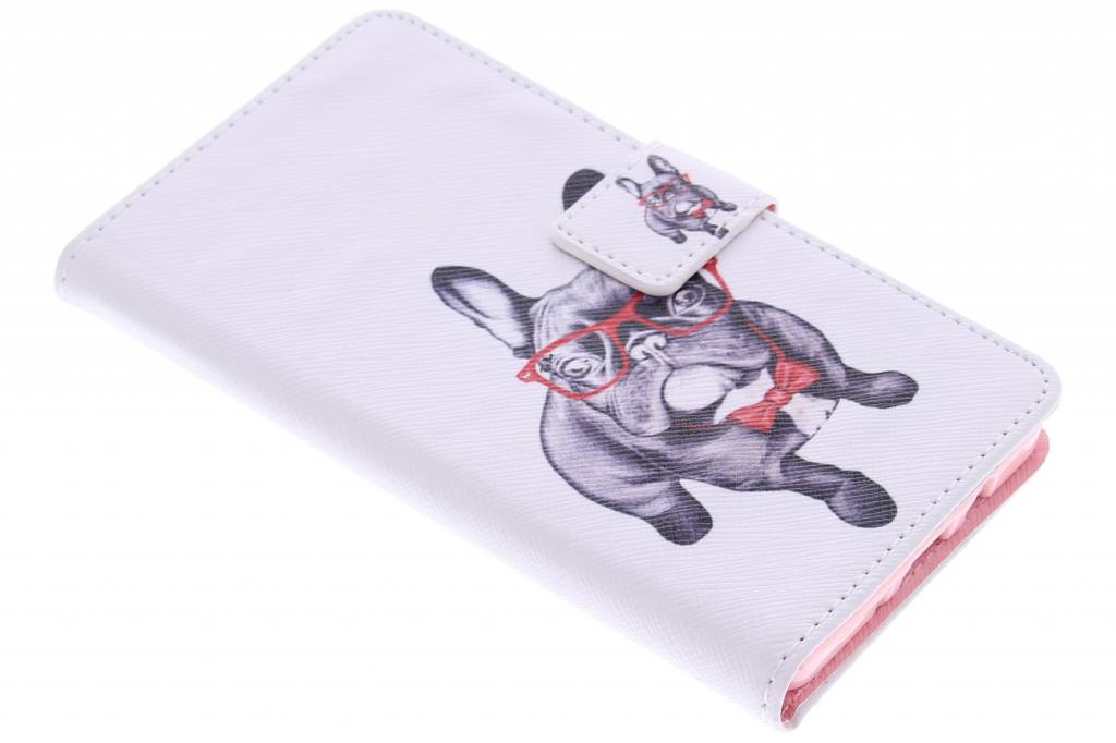 Image of French bulldog design TPU booktype hoes voor de Samsung Galaxy A5