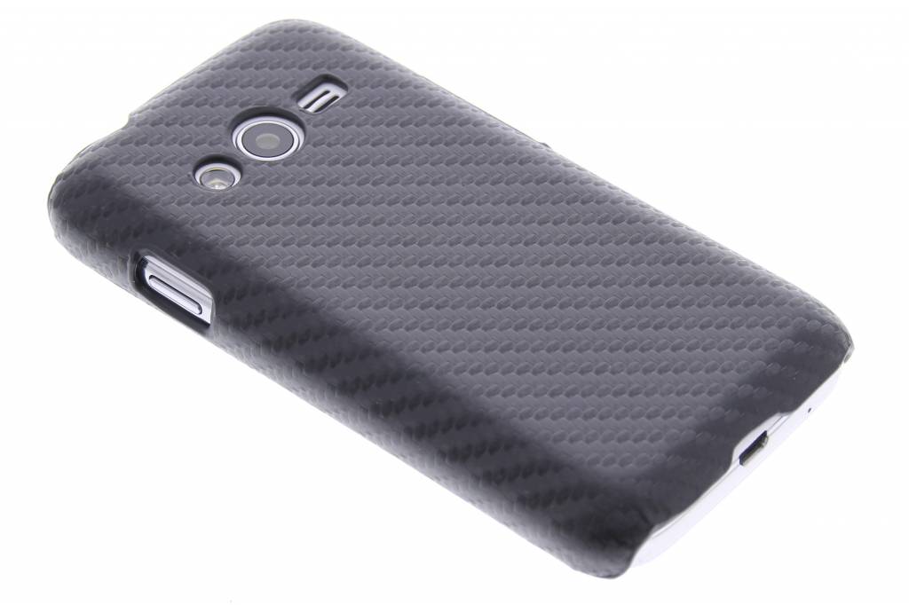 Image of Zwart carbon look hardcase hoesje voor de Samsung Galaxy Trend 2 (Lite)