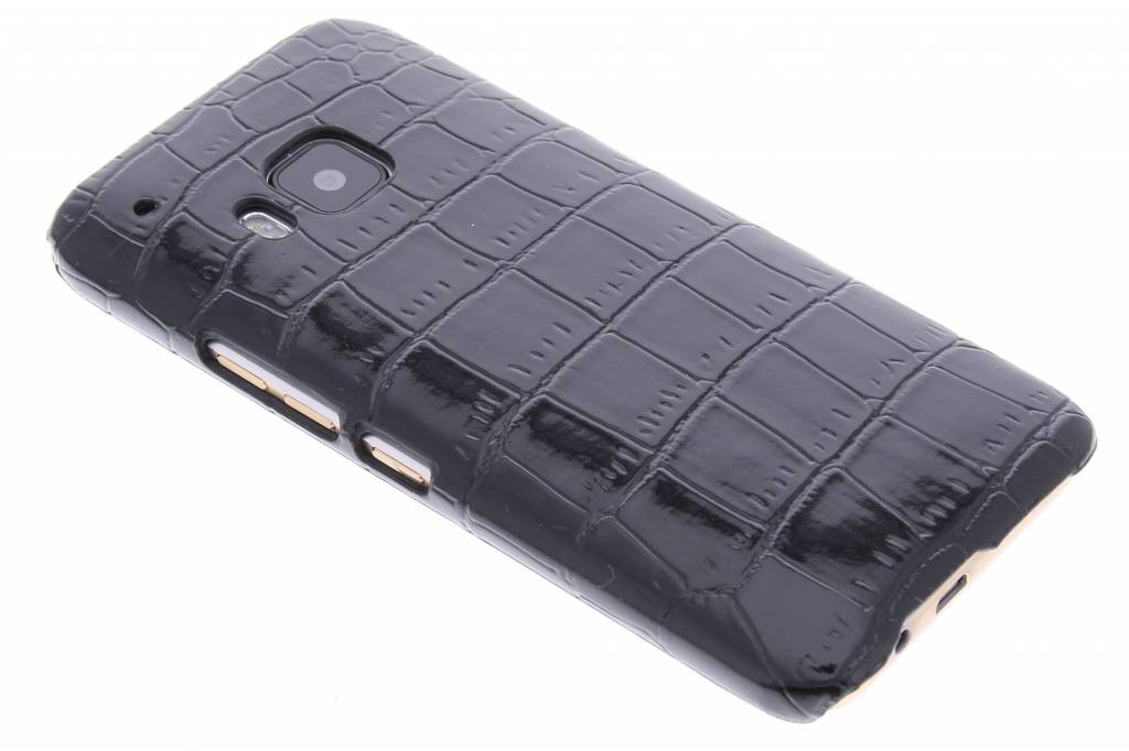 Image of Zwart krokodil design hardcase hoesje voor de HTC One M9