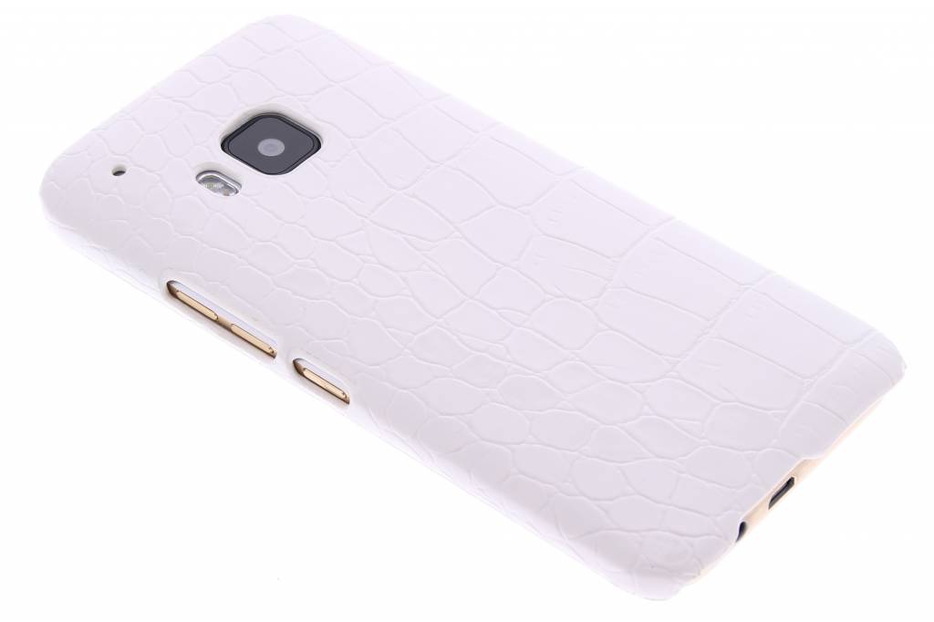 Image of Wit krokodil design hardcase hoesje voor de HTC One M9