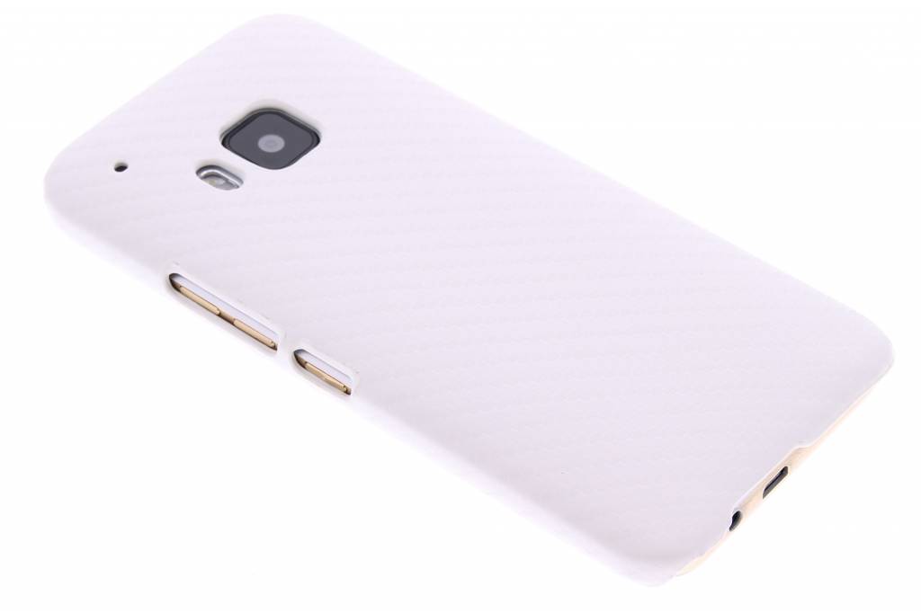 Image of Wit carbon look hardcase hoesje voor de HTC One M9