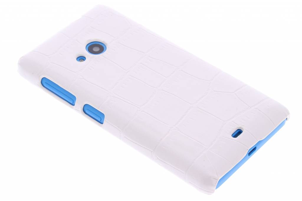 Image of Wit krokodil design hardcase hoesje voor de Microsoft Lumia 535