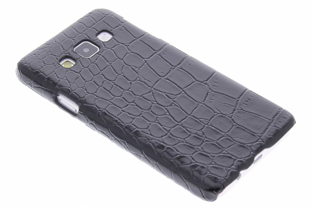 Image of Zwart krokodil hardcase hoesje voor de Samsung Galaxy A3