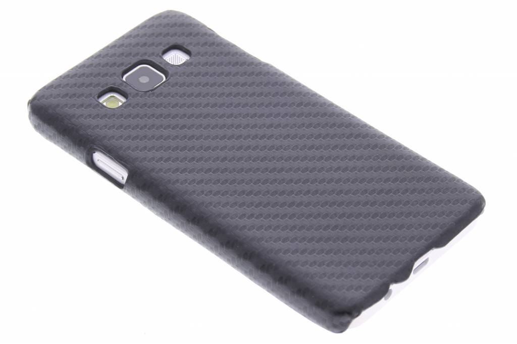 Image of Zwart carbon look hardcase hoesje voor de Samsung Galaxy A3