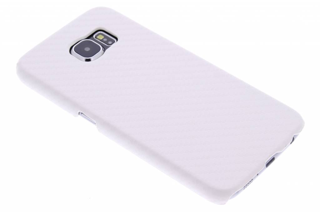 Image of Wit carbon look hardcase hoesje voor de Samsung Galaxy S6