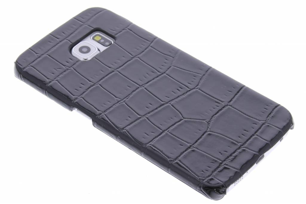 Image of Zwart krokodil design hardcase hoesje voor de Samsung Galaxy S6 Edge