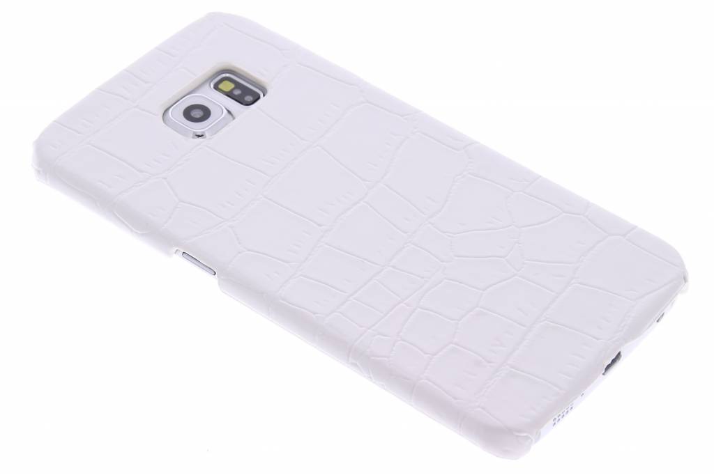 Image of Wit krokodil design hardcase hoesje voor de Samsung Galaxy S6 Edge