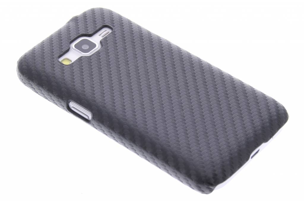 Image of Zwart carbon look hardcase hoesje voor de Samsung Galaxy Core Prime