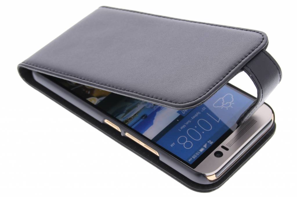 Image of Zwarte stijlvolle flipcase voor de HTC One M9