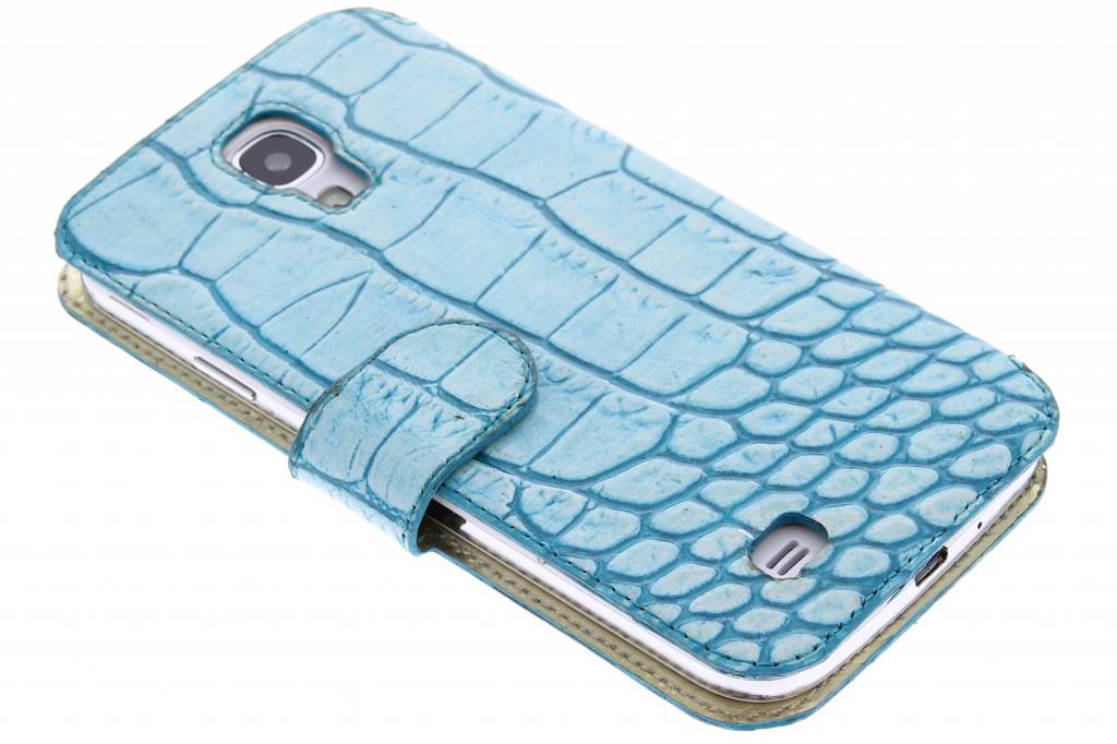 Image of Slim Glam booktype hoes voor de Samsung Galaxy S4 - Turquoise