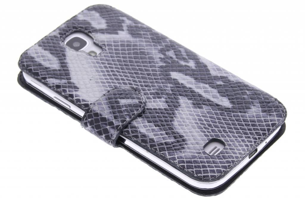 Image of Slim Animal Snake booktype hoes voor de Samsung Galaxy S4 - grijs